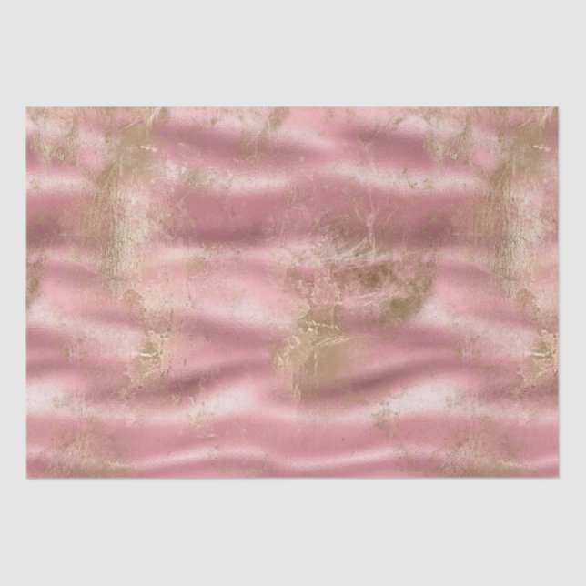 Gold Blush Pink Glam Tissue Paper (Front)