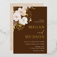 Gold & Blush Wildflowers Wedding Golden