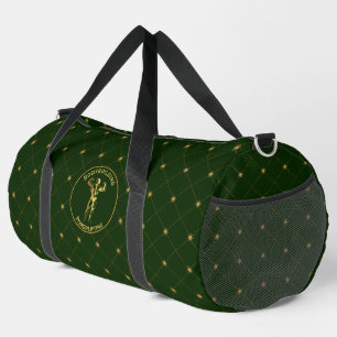 Gold Bodybuilding and Powerlifting Duffle Bag