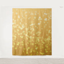 Gold Bokah Photo Backdrop Tapestry