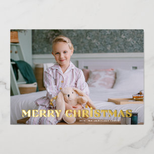 Gold BOLD MERRY CHRISTMAS big Photo