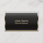 Gold Border Chemical Engineer Business Card<br><div class="desc">Gold Border Chemical Engineer Business Card.</div>