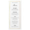Gold Border Elegant Wedding Menu Card