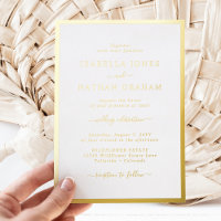 Gold Border Wedding