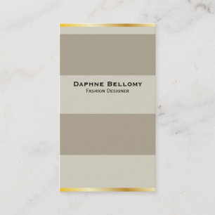 Gold Borders Business Card