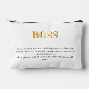 Gold boss Best Boss EVER Best  Accessory Pouch