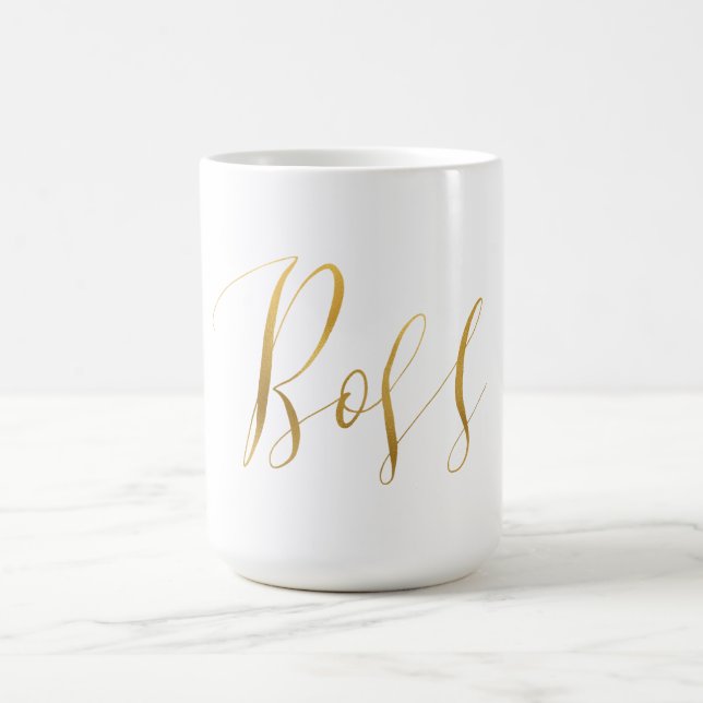 Gold Boss Coffee Mug (Center)