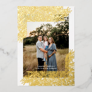 Gold Botanical Frame hand drawn Christmas Photo
