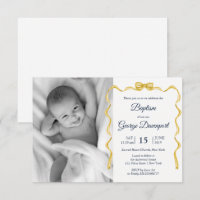 Gold Bow Baptism Religious event custom photo