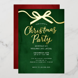 Gold bow Festive Office Corporate Christmas Party