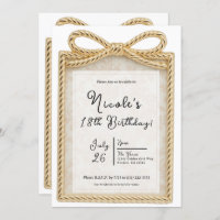 Gold Bow Present Gift Photo Frame Birthday Party