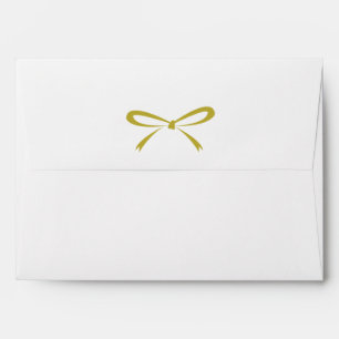 Gold Bow & Wildflowers A7 Envelope