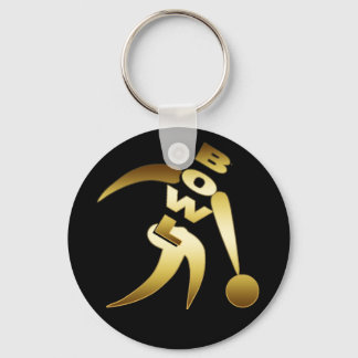 GOLD BOWLER KEY RING