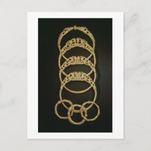 Gold Bracelets from the Ertsfield Treasure, 4th ce Postcard