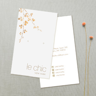 Gold Branch Handmade Earring Display Holder Business Card