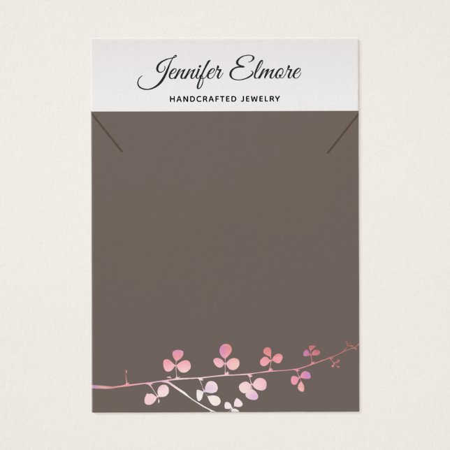 Gold Branch Necklace Bracelet Display Holder (Front)