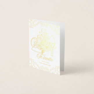 Gold Bridal Shower Invitation