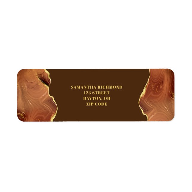 Gold Brown Agate  (Front)