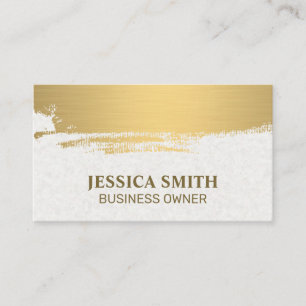 Gold Brushed   Artistic Business Card