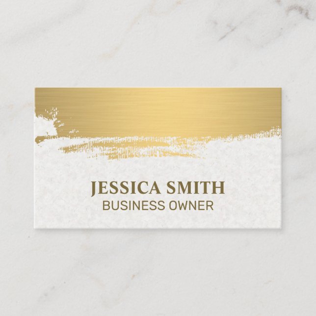 Gold Brushed | Artistic Business Card (Front)