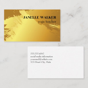 Gold Brushed Background Business Card
