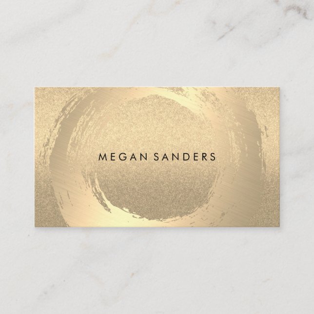 Gold Brushed / Glitter Business Card (Front)