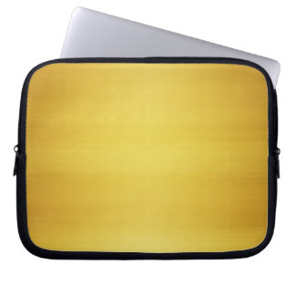 Gold Brushed Metal Laptop Sleeve