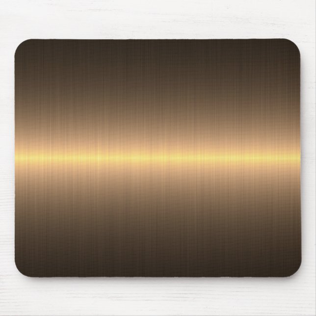 gold brushed metal mouse pad (Front)