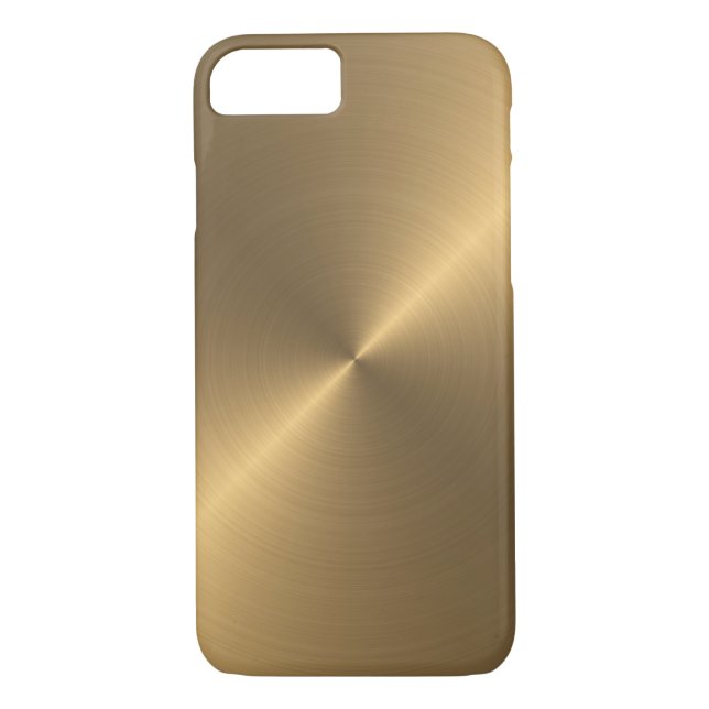 Gold brushed metal texture case (Back)