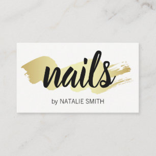 Gold Brushed / Nails Business Card