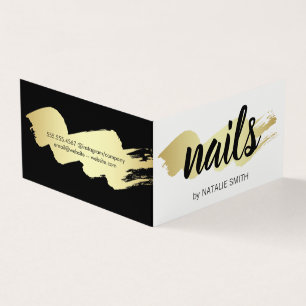 Gold Brushed / Nails Business Card