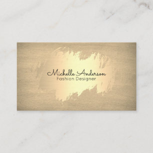 Gold Brushed Texture Designer Business Card