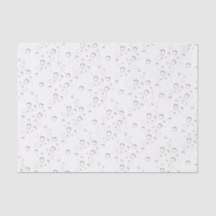 Gold Bubbles on White Tissue Paper