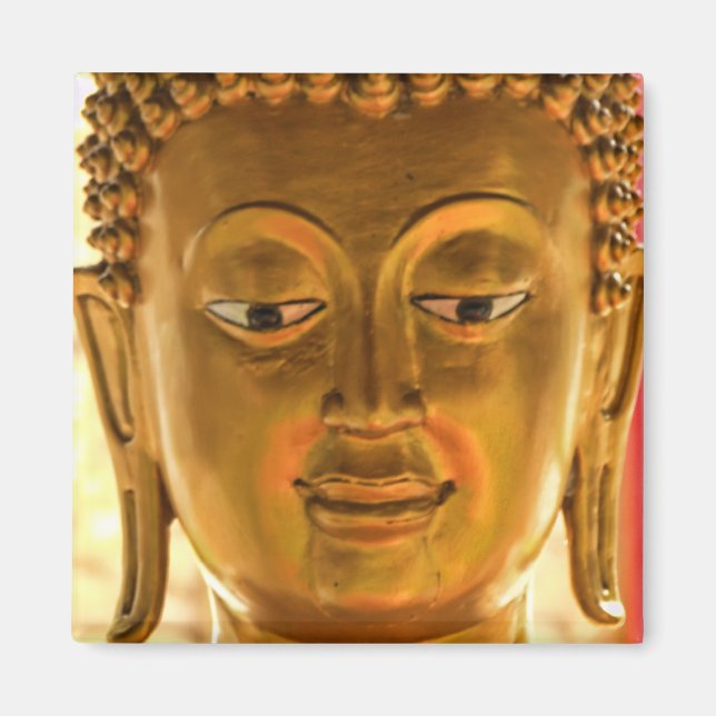 Gold Buddha Head Magnet (Front)