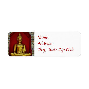 Gold Buddha Label