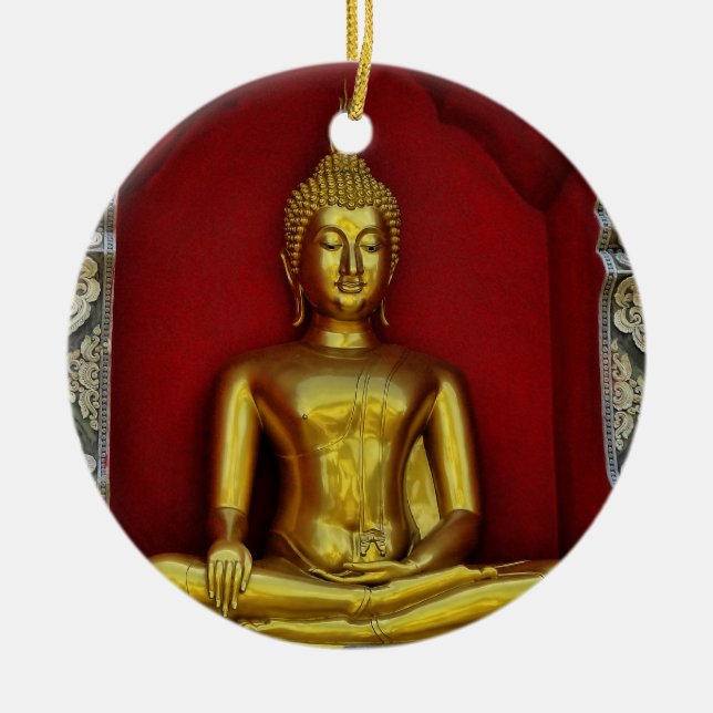 Gold Buddha Ornament (Front)