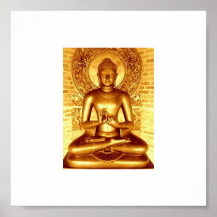 Gold Buddha Poster