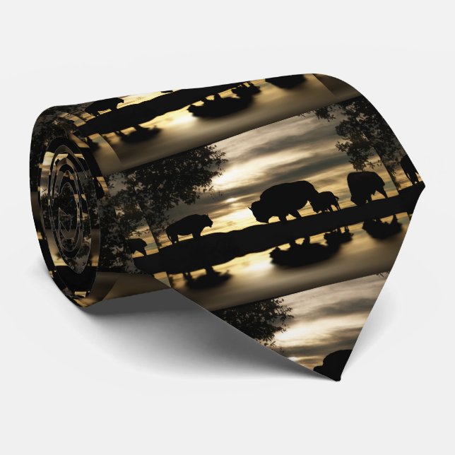 Gold Buffalo Tie (Rolled)