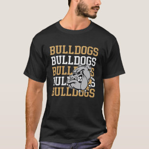 Gold Bulldogs School Spirit Mascot Bulldog Pride T T-Shirt