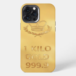 Gold Bullion Bar Print iPhone 13 Pro Max Case