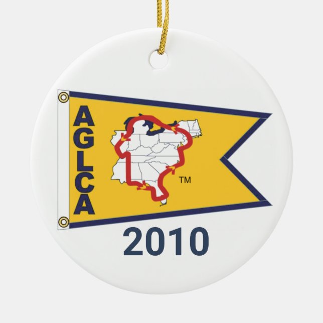 Gold Burgee (2010) Ceramic Ornament (Front)
