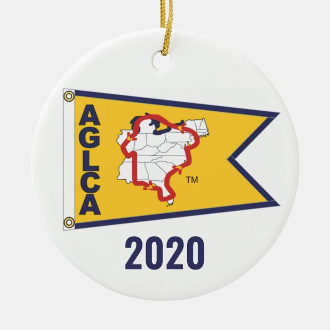 Gold Burgee (2020) Ornament (Front)