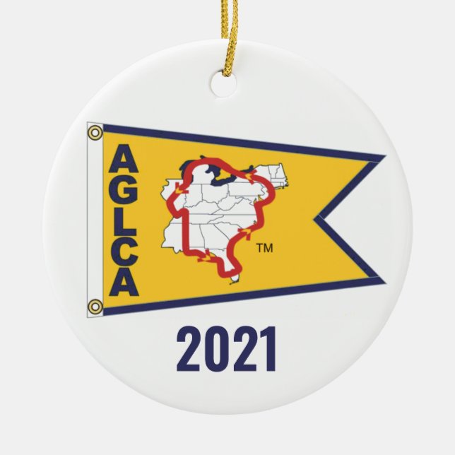 Gold Burgee (2021) Ornament (Front)