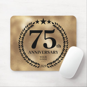 Gold Business 75th Anniversary Commemorative  Mouse Pad