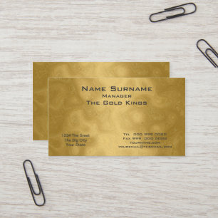 Gold business  Business Card