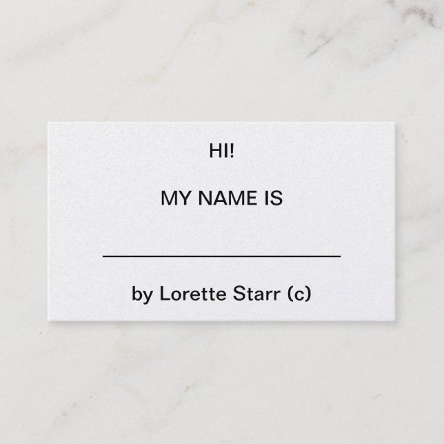 GOLD Business Card (Front)