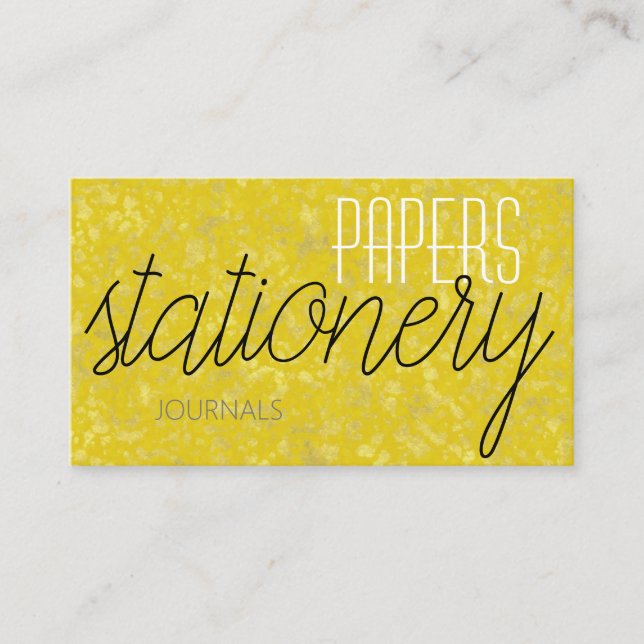 Gold Business Card (Front)