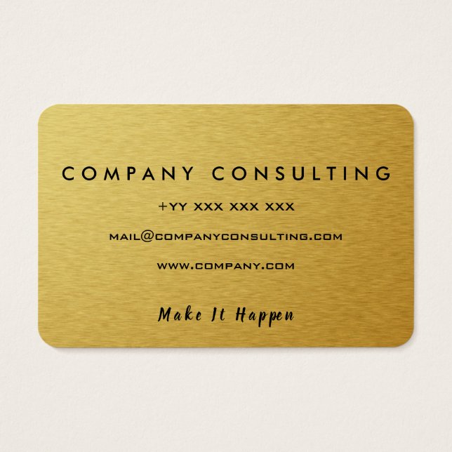 Gold Business Card (Back)