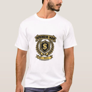 Gold businessman badge with custom year T-Shirt
