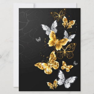 Gold butterflies